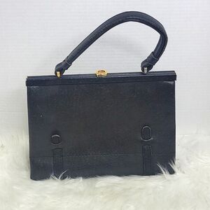 ×MODELL VINTAGE GOLD PFEIL‎ Black Leather Purse